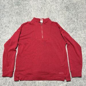 Cinch Men XL Quarter Zip Performance Pullover Red Western Cowboy Sweatshirt SS